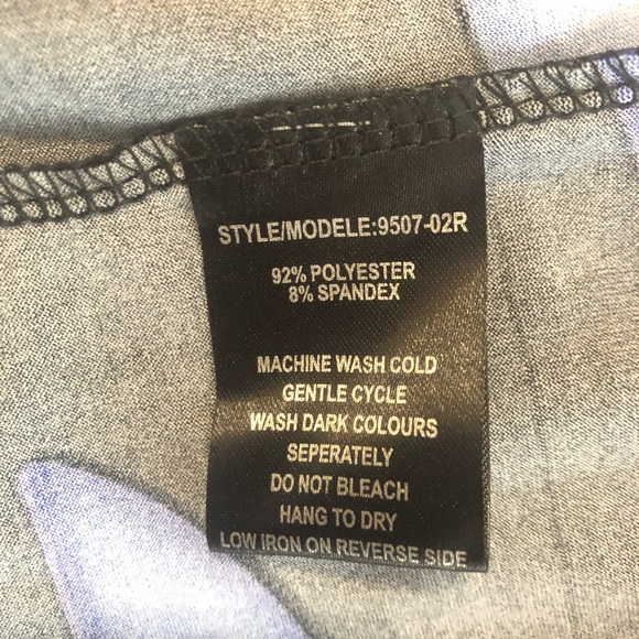 Blue Floral Wrap Dress - Picture 7 of 7